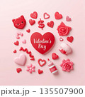 バレンタインの背景 135507900