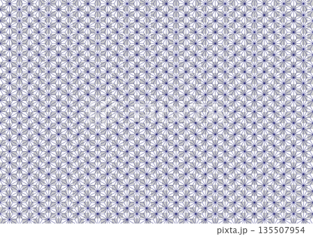 Seamless Japanese pattern [Hemp leaf] 135507954