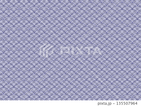 Seamless Japanese pattern [Seigaiha] 135507964