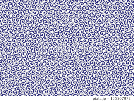 Seamless Japanese pattern [Arabesque] 135507972