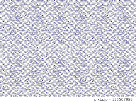 日式無縫圖案【雲朵】 135507989