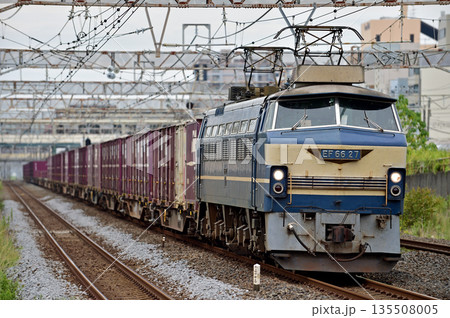 東海道本線 平塚 JR貨物 EF66-27(吹田) 東海道本線 平塚 JR貨物 EF66-27(吹田) 135508005