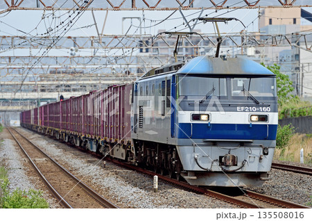 東海道本線　平塚　JR貨物　EF210-160（吹田） 135508016