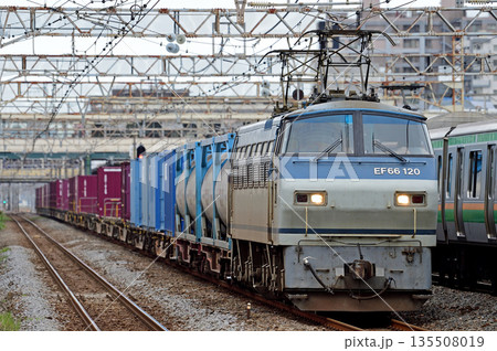 東海道本線 平塚 JR貨物 EF66-120(吹田) 東海道本線 平塚 JR貨物 EF66-120(吹田) 135508019