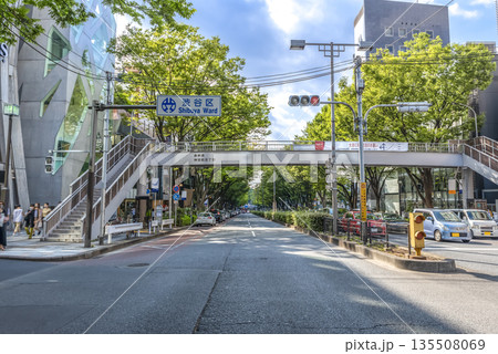 東京渋谷の都市風景 表参道 神宮前5丁目 東京渋谷の都市風景 表参道 神宮前5丁目 135508069