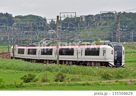 総武本線 佐倉-物井 JR東日本 E259系 Ne001編成(鎌倉) 成田エクスプレス NEX 総武本線 佐倉-物井 JR東日本 E259系 Ne001編成(鎌倉) 成田エクスプレス NEX 135508629