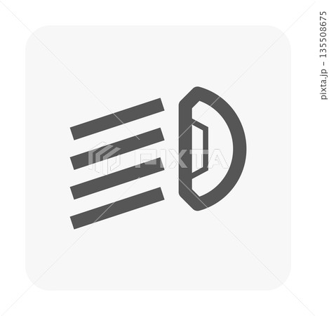 Headlight Angle Direction Icon 135508675