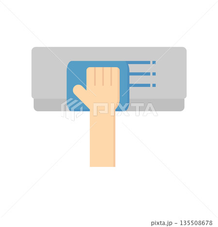 Air Conditioner Cleaning Icon Air Conditioner Cleaning Icon 135508678