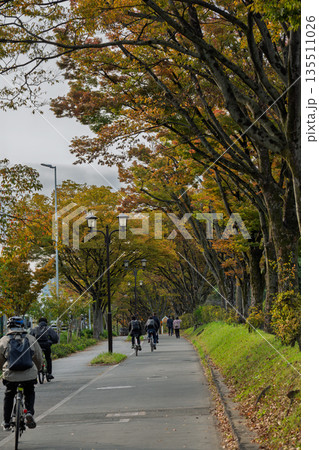 秋の通勤通学イメージ 秋の通勤通学イメージ 135511026