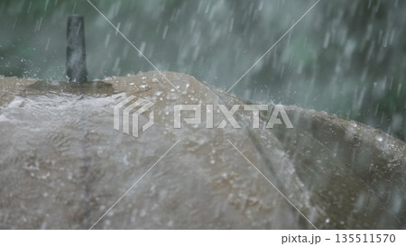 激しく降る雨のイメージ 135511570