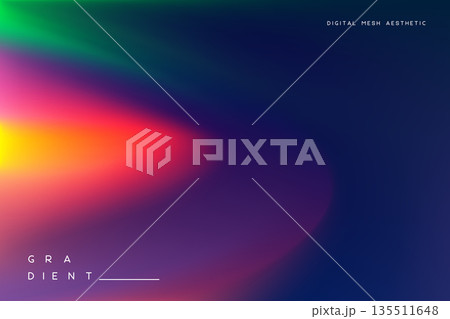 Abstract rainbow mesh gradient background 135511648