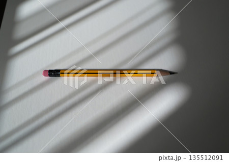 pencil on desk 135512091