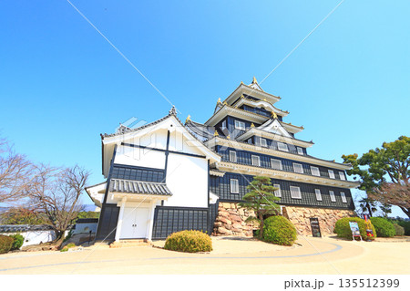岡山県岡山市、岡山城の風景 135512399