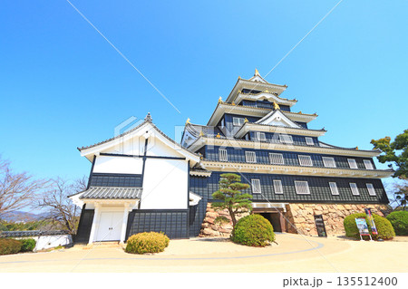岡山県岡山市、岡山城の風景 135512400