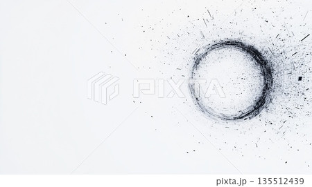 AIが支配する未来社会と無機質な都市風景 135512439