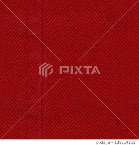 Seamless denim texture. denim texture. Red denim jeans texture close up. Red denim jeans background. 135514218