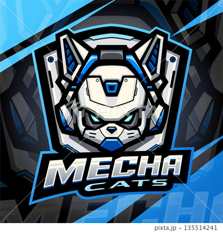 Mecha cats esport mascot logo design Mecha cats esport mascot logo design 135514241