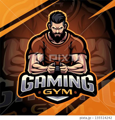 Gaming gym esport mascot logo design Gaming gym esport mascot logo design 135514242