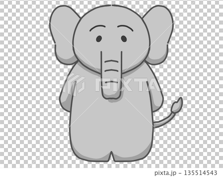 Standing Elephant Standing Elephant 135514543
