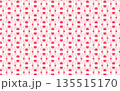 可愛いハートと羽根の総柄パターン 135515170