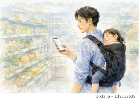 共感型の育児と家事 ― ひとりで回す、日常の買い物管理 135515639