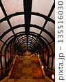 幾何学的な構造が美しい近代的な階段通路のインテリア 135516030