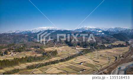 富山県東部を流れる早月川周辺の風景 135516453
