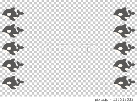 Killer whale frame Killer whale frame 135518032