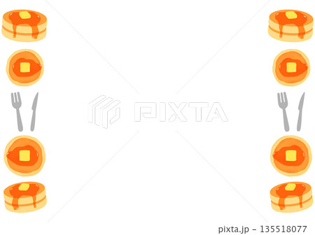 ホットケーキのフレーム 135518077