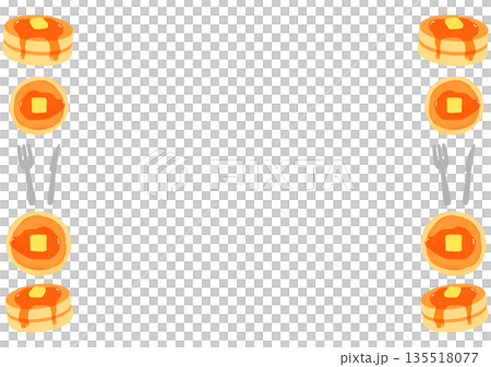 ホットケーキのフレーム 135518077