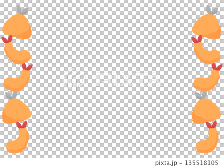 揚げ物のフレーム 135518105