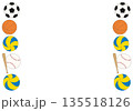 球技のフレーム 135518126