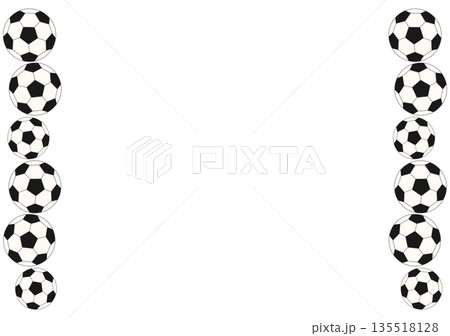 サッカーのフレーム 135518128