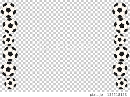 サッカーのフレーム 135518128