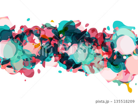 Abstract liquid gradient background with colorful vector splash and fluid flowing shapes for modern creative design. illustration vector design background 135518209