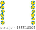 バレーボールのフレーム 135518305