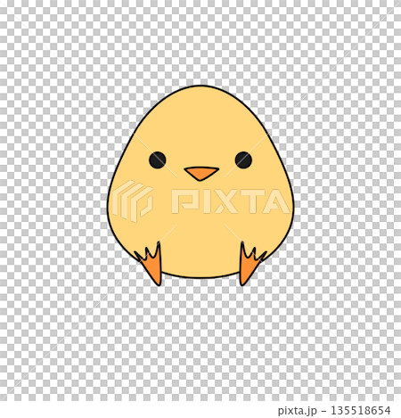 A cartoon chicken with a big smile on its face A cartoon chicken with a big smile on its face 135518654