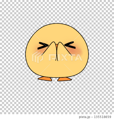 A cute cartoon duck with a big smile on its face A cute cartoon duck with a big smile on its face 135518659