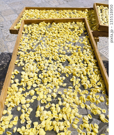 dryer fabric with italian pasta Orecchiette 135518950