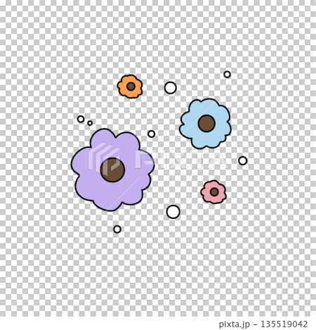 A bunch of flowers with different colors and sizes A bunch of flowers with different colors and sizes 135519042