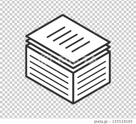 Vector illustration of a large pile of documents 135519105