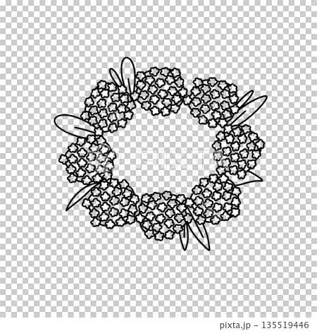 A black and white drawing of a flower arrangement with a white background A black and white drawing of a flower arrangement with a white background 135519446