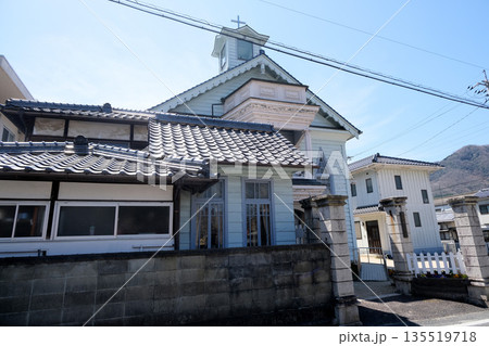 岡山県高梁市_紺屋川美観地区_高梁基督教会堂1_2025年3月 135519718