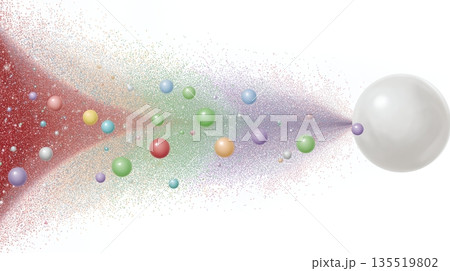 Colorful Visualization of Particles Spreading in Different Directions Shows Entropy 135519802