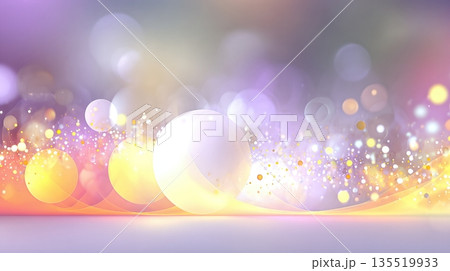 Elegant Birthday Background With Colorful Orbs and Soft Light Effects for Special Occasions Elegant Birthday Background With Colorful Orbs and Soft Light Effects for Special Occasions 135519933