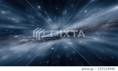 Journey Through the Galaxy of Time and Space With a View of Stars and Cosmic Landscapes 135519946