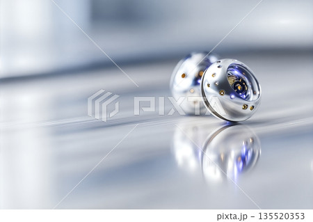 Cybernetic Implant Reflecting Modern Technology on a Surface During Daylight Hours Cybernetic Implant Reflecting Modern Technology on a Surface During Daylight Hours 135520353