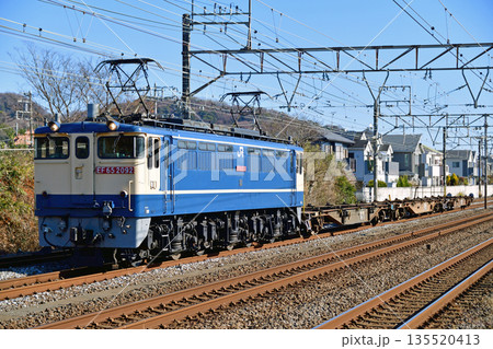 東海道本線 大磯-二宮 JR貨物 EF65-2092+伊豆箱根鉄道 5000系 5504F 東海道本線 大磯-二宮 JR貨物 EF65-2092+伊豆箱根鉄道 5000系 5504F 135520413
