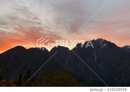 夕景の剱岳 夕景の剱岳 135520559