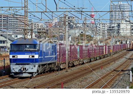東海道本線 相模貨物 JR貨物 EF210-108(吹田) 東海道本線 相模貨物 JR貨物 EF210-108(吹田) 135520970